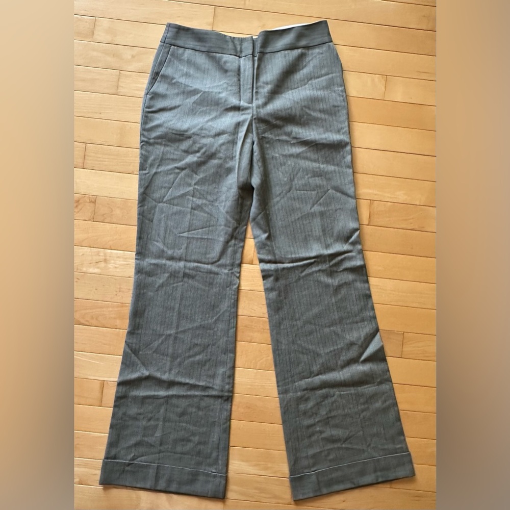 J. Crew Vintage gray wool trousers • 97% wool • size 2